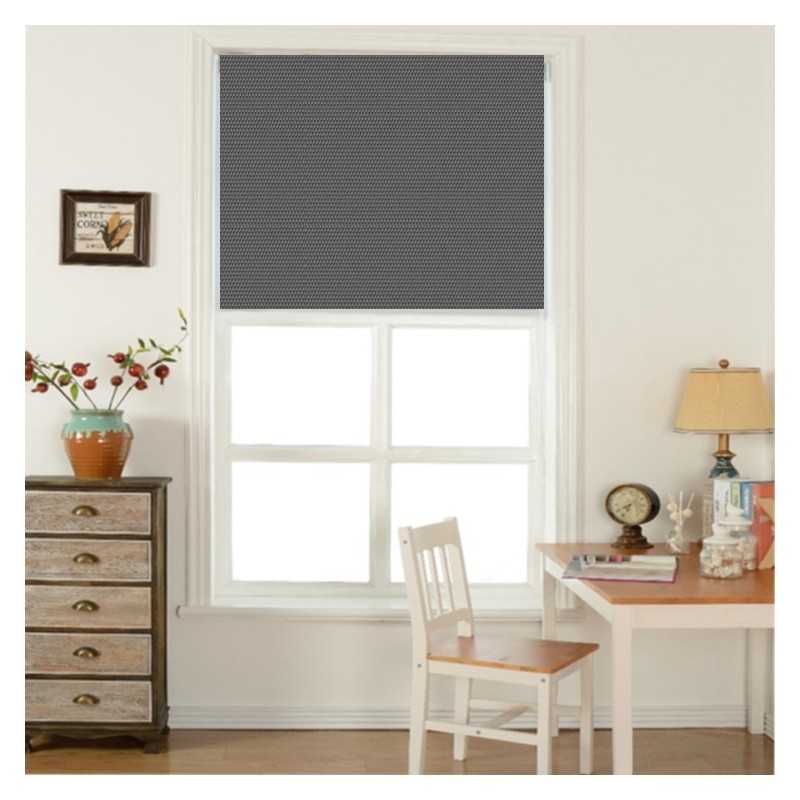 Living room window with blockout blind